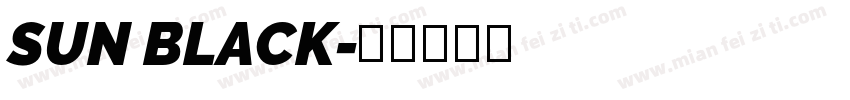SUN BLACK字体转换